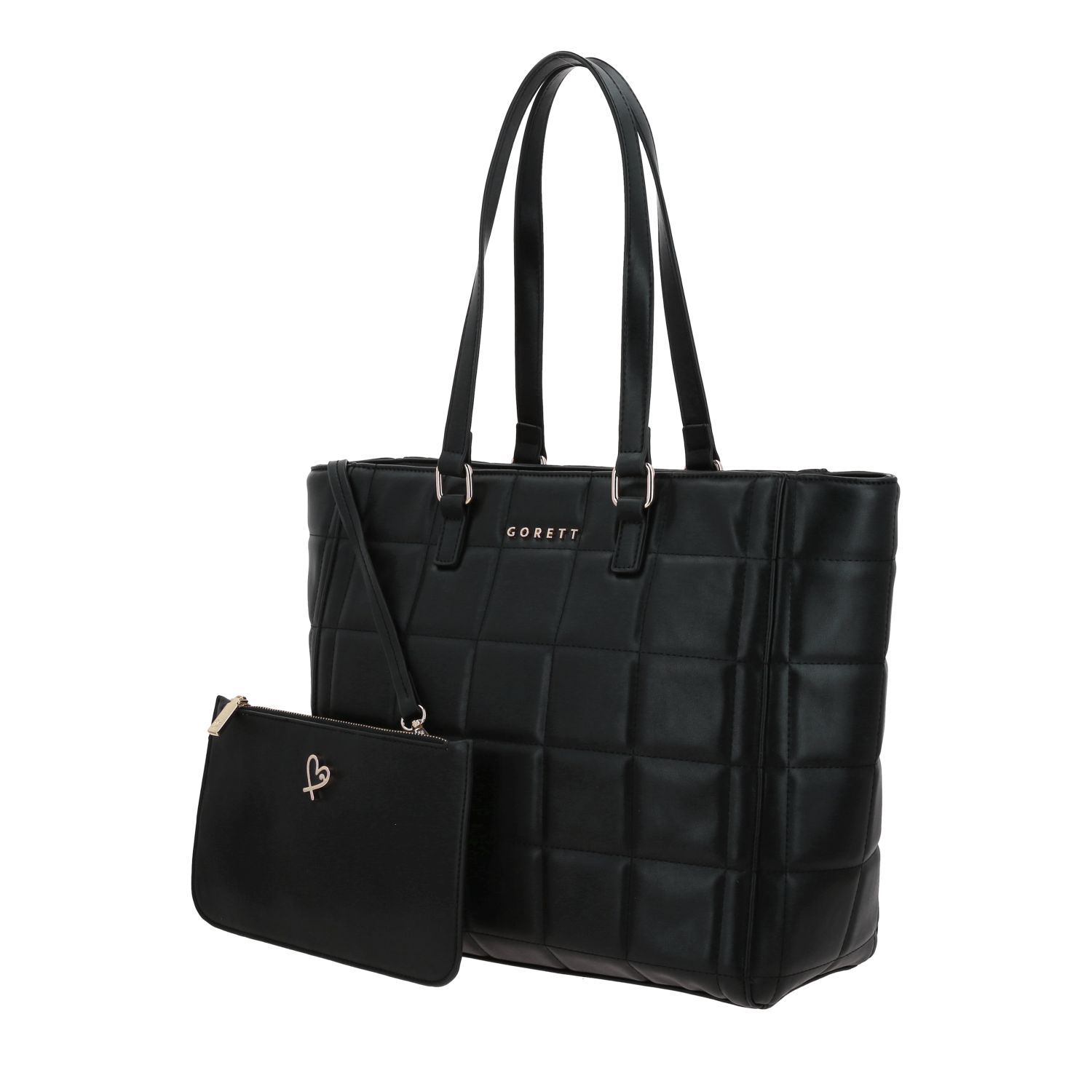 Bolsa grande para dama Gorétt by Chenson color negro con diseño funcional 2
