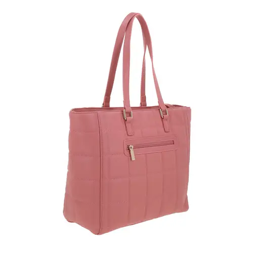 Bolsa grande para dama Gorétt by Chenson rosa con compartimentos prácticos 3