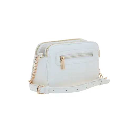 Bolsa de lado para dama Gorétt by Chenson color blanco con doble compartimento 3