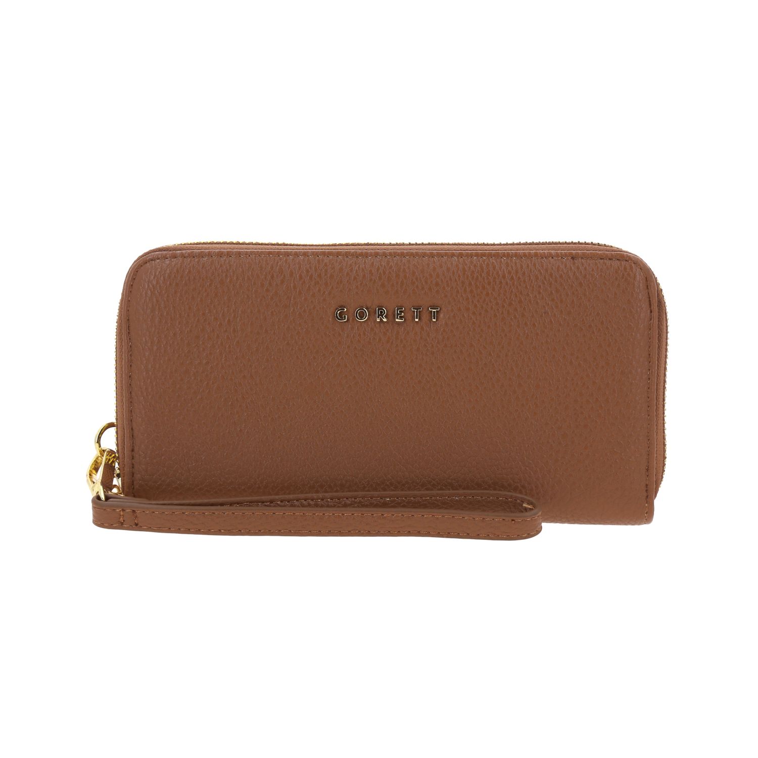 Cartera para dama Gorétt by Chenson color café con cierre y tarjetero