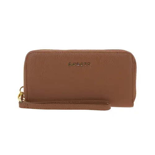 Cartera para dama Gorétt by Chenson color café con cierre y tarjetero 1