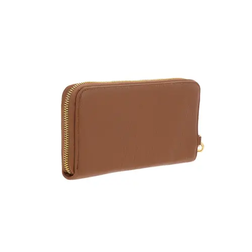 Cartera para dama Gorétt by Chenson color café con cierre y tarjetero 3