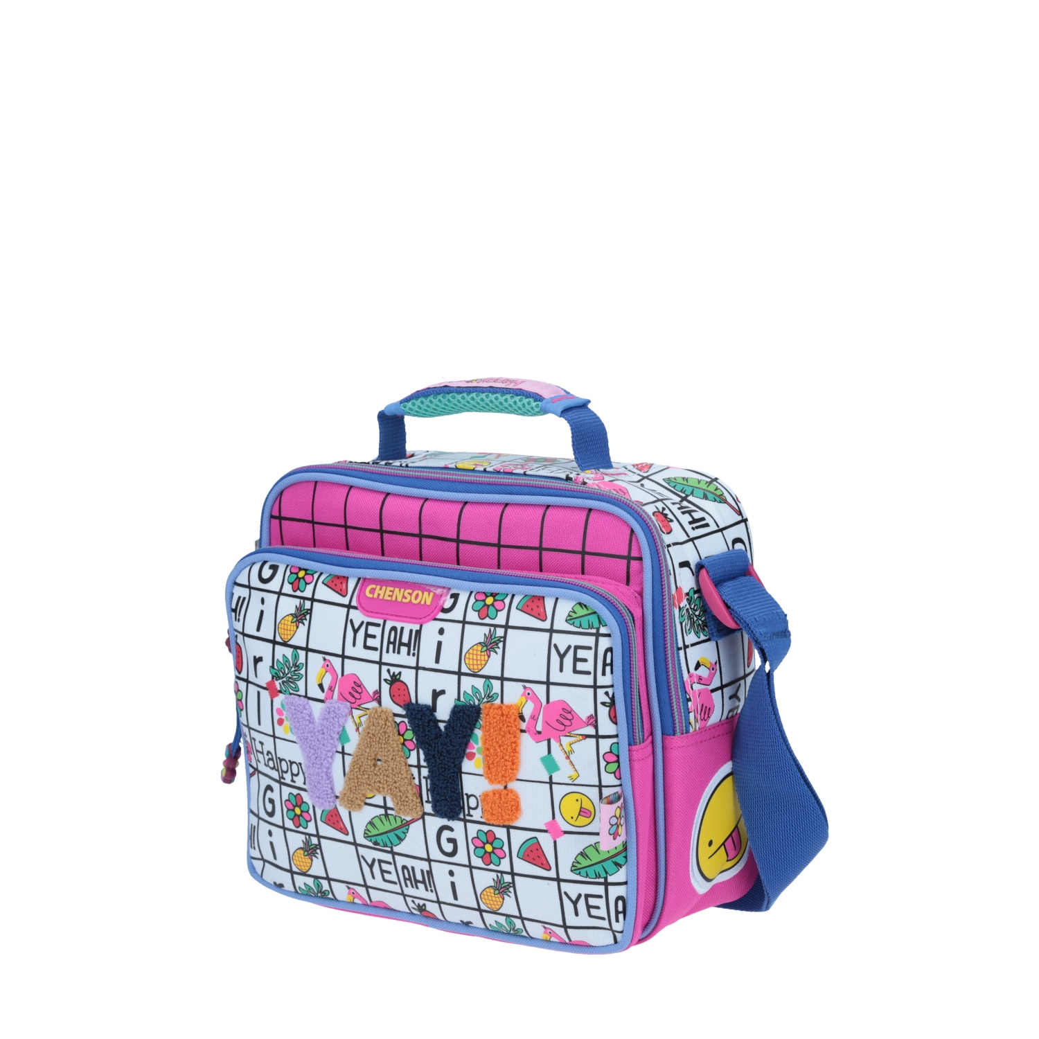 Lonchera Escolar Happy Girl Rosa con Forro Térmico - Chenson 2