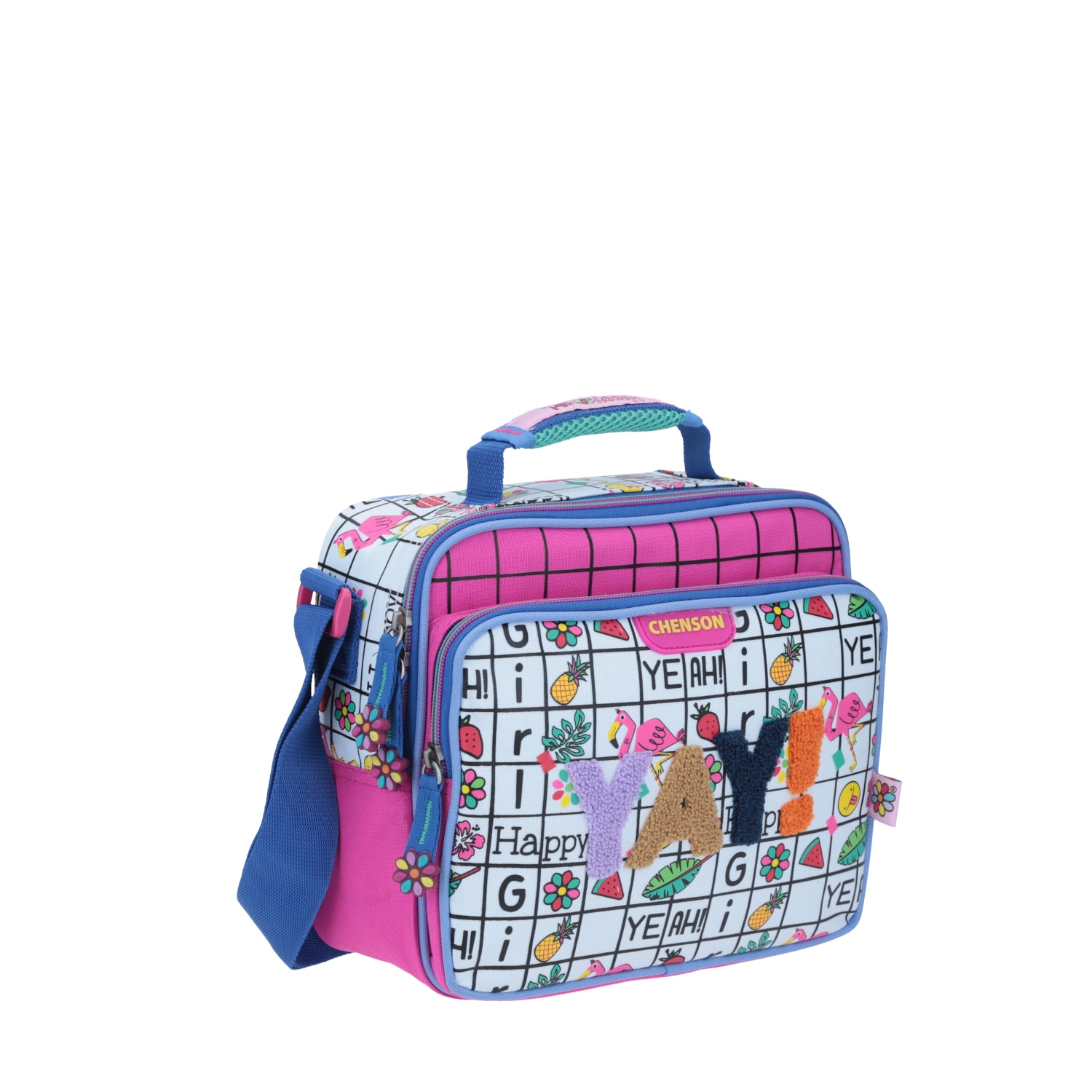 Lonchera Escolar Happy Girl Rosa con Forro Térmico - Chenson 4