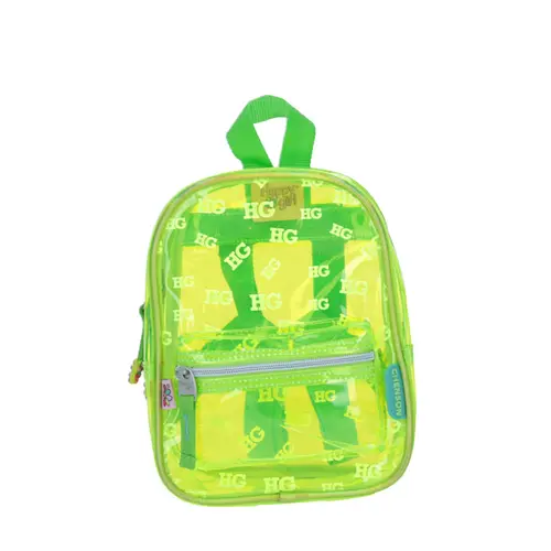 Mochila kinder Happy Girl verde 18cm - Durable y segura