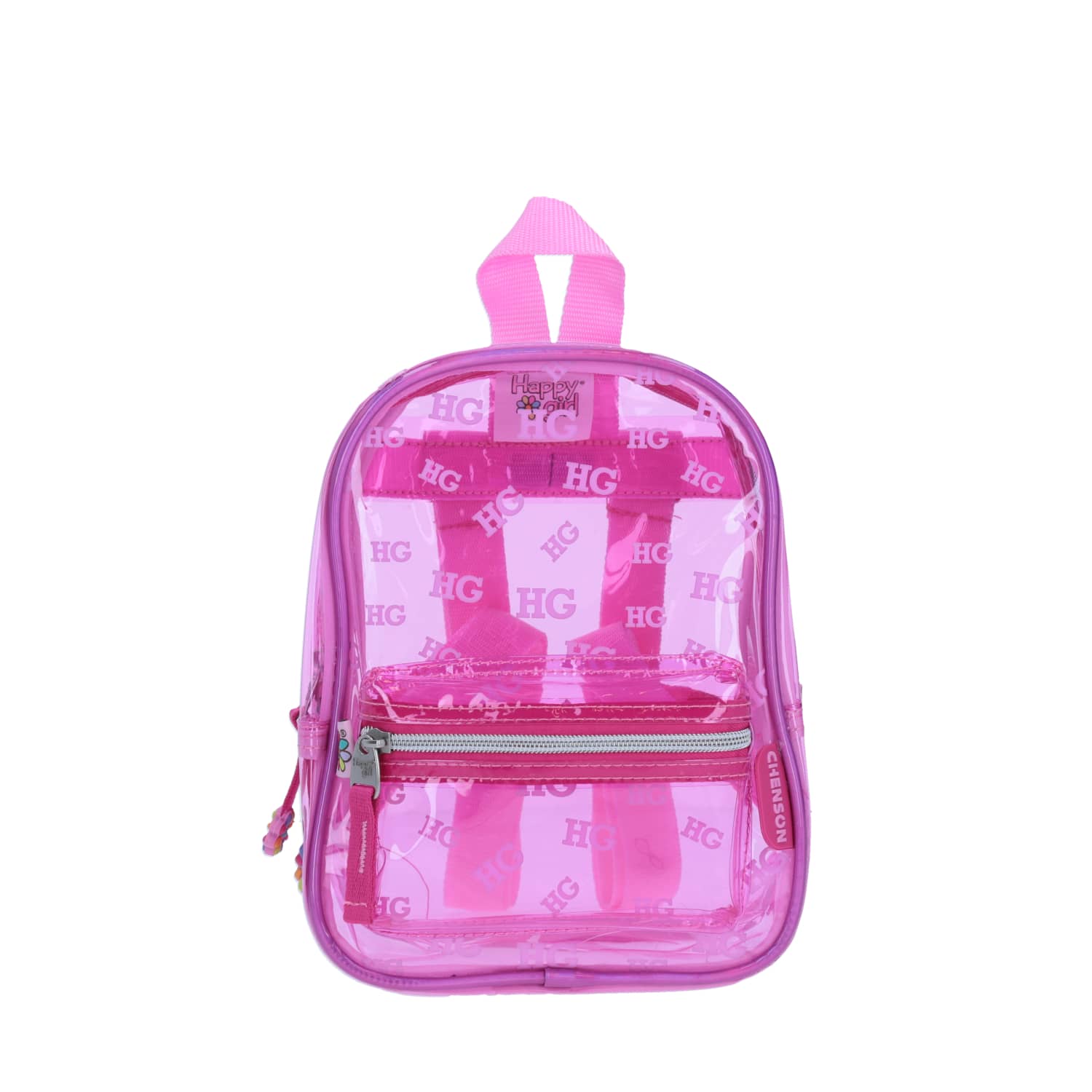 Mochila Escolar Happy Girl Rosa Niña Resistente Chenson