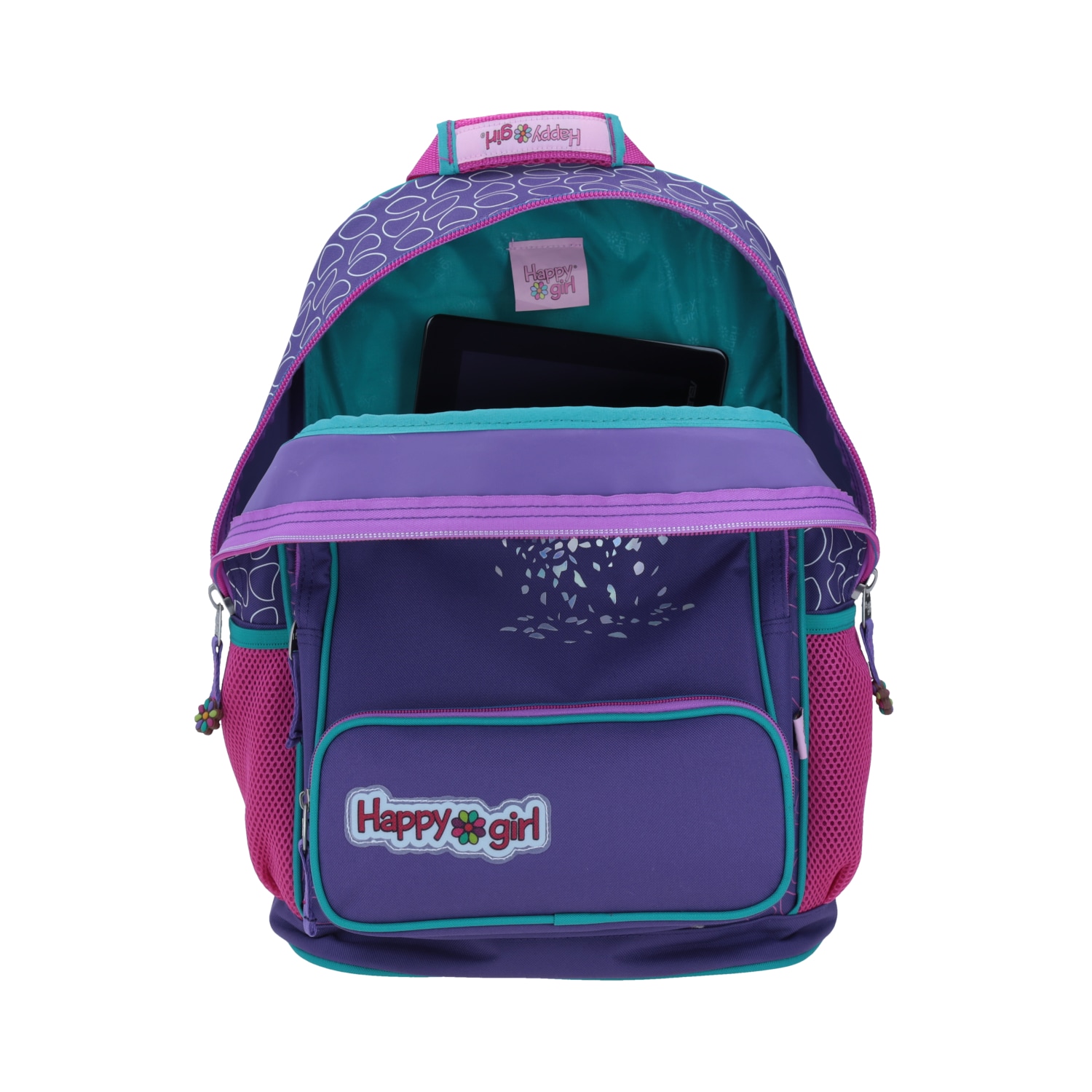 Mochila escolar para niña Happy Girl by Chenson en color azul divertida - vista 2