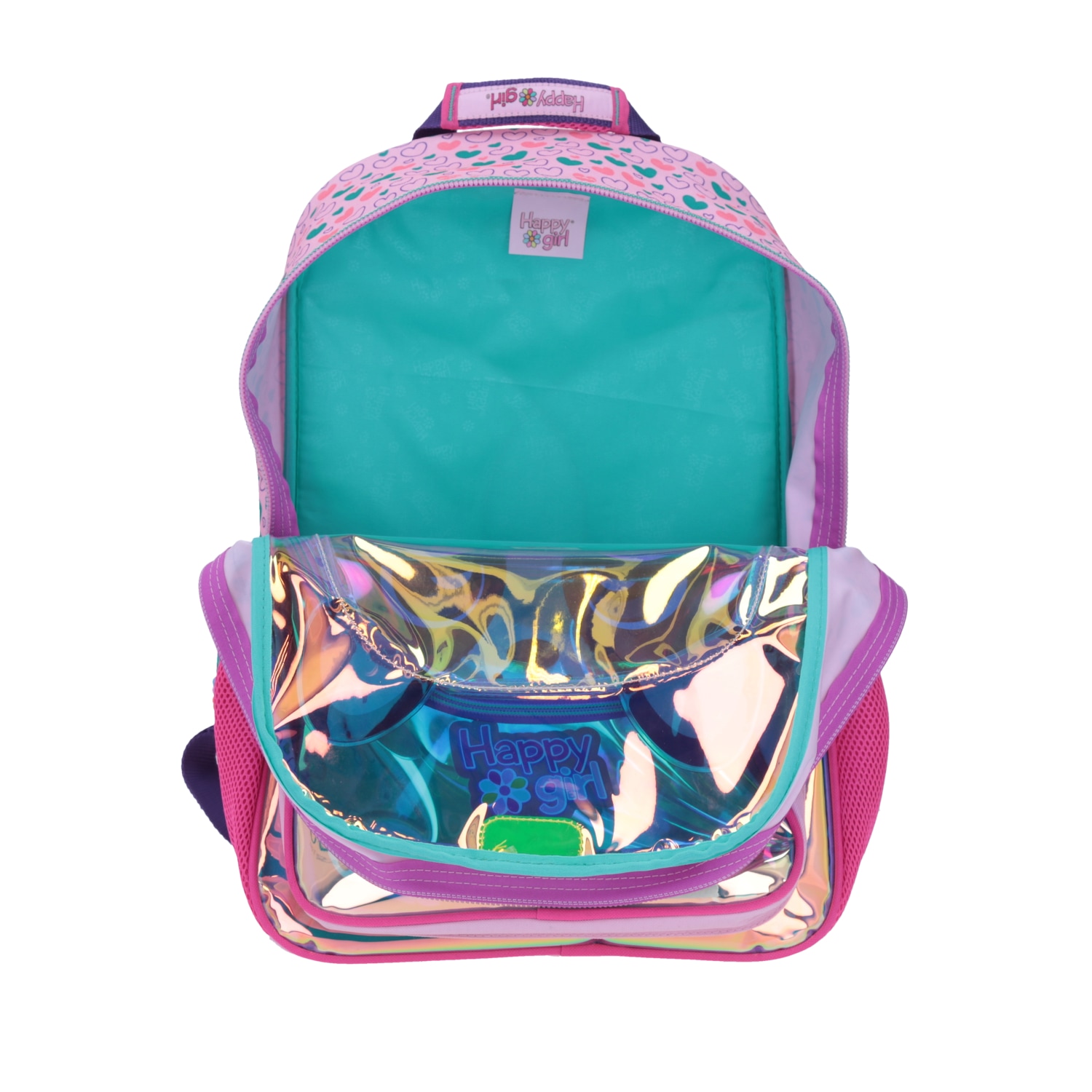 Mochila escolar para niña Happy Girl by Chenson color iridiscente 5