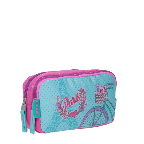 Lapicera Happy Girl Chenson Rosa Escolar Resistente - vista 2