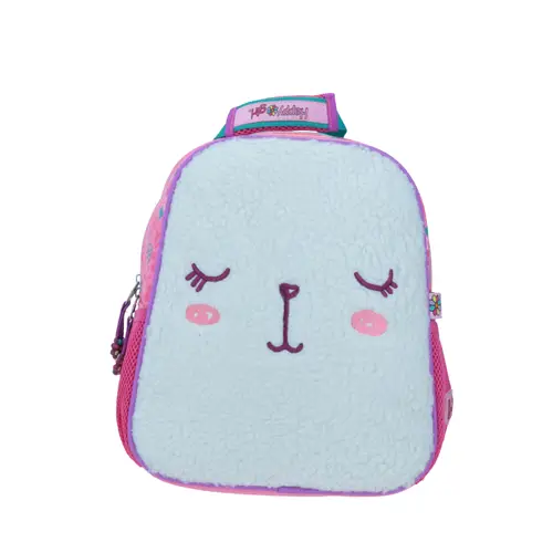 Mochila kinder para niña Happy Girl by Chenson gris con amplio compartimento