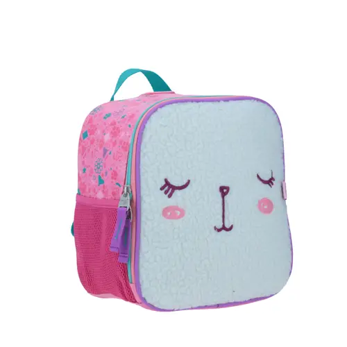 Lonchera kinder térmica Happy Girl gris para niña - Durabilidad y diversión - vista 2