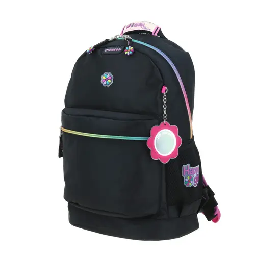 Kit Escolar Happy Girl by Chenson (Mochila + Lonchera) Negro Infantil - Modelo HG65957 2