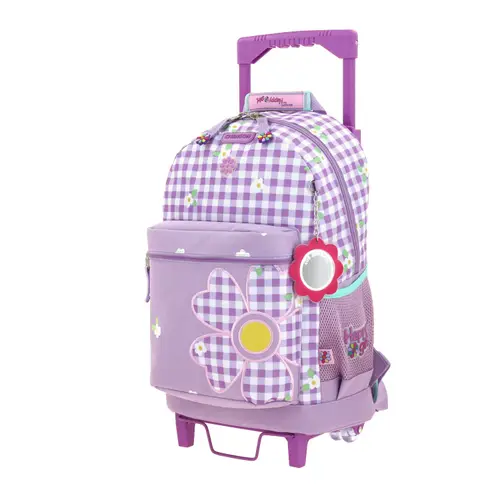 Mochila con Ruedas Happy Girl Violeta para Niña - Diversión y Seguridad - vista 2