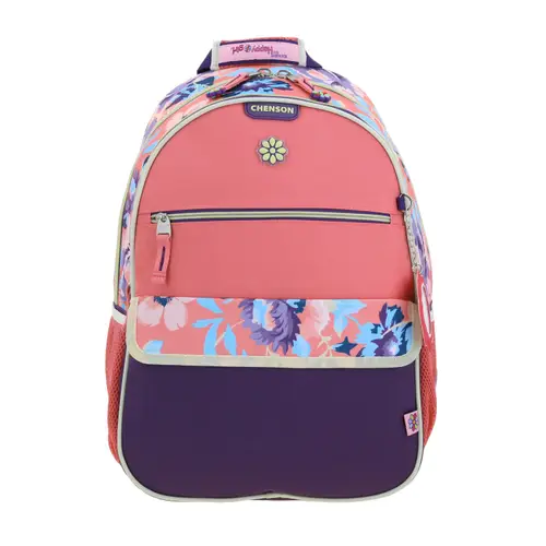 Kit Escolar Happy Girl by Chenson (Mochila + Lonchera + Lapicera) Rosa Infantil - Modelo HG66037 1