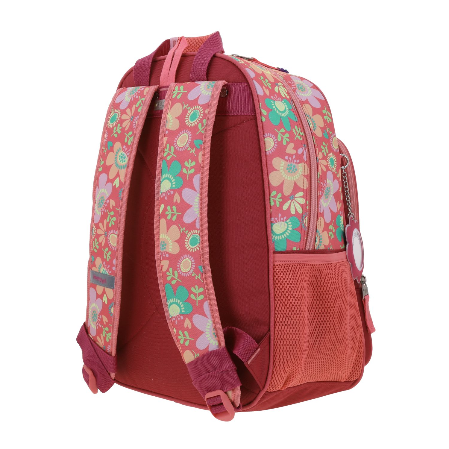 Mochila escolar para niña Happy Girl by Chenson color rosa divertida 5
