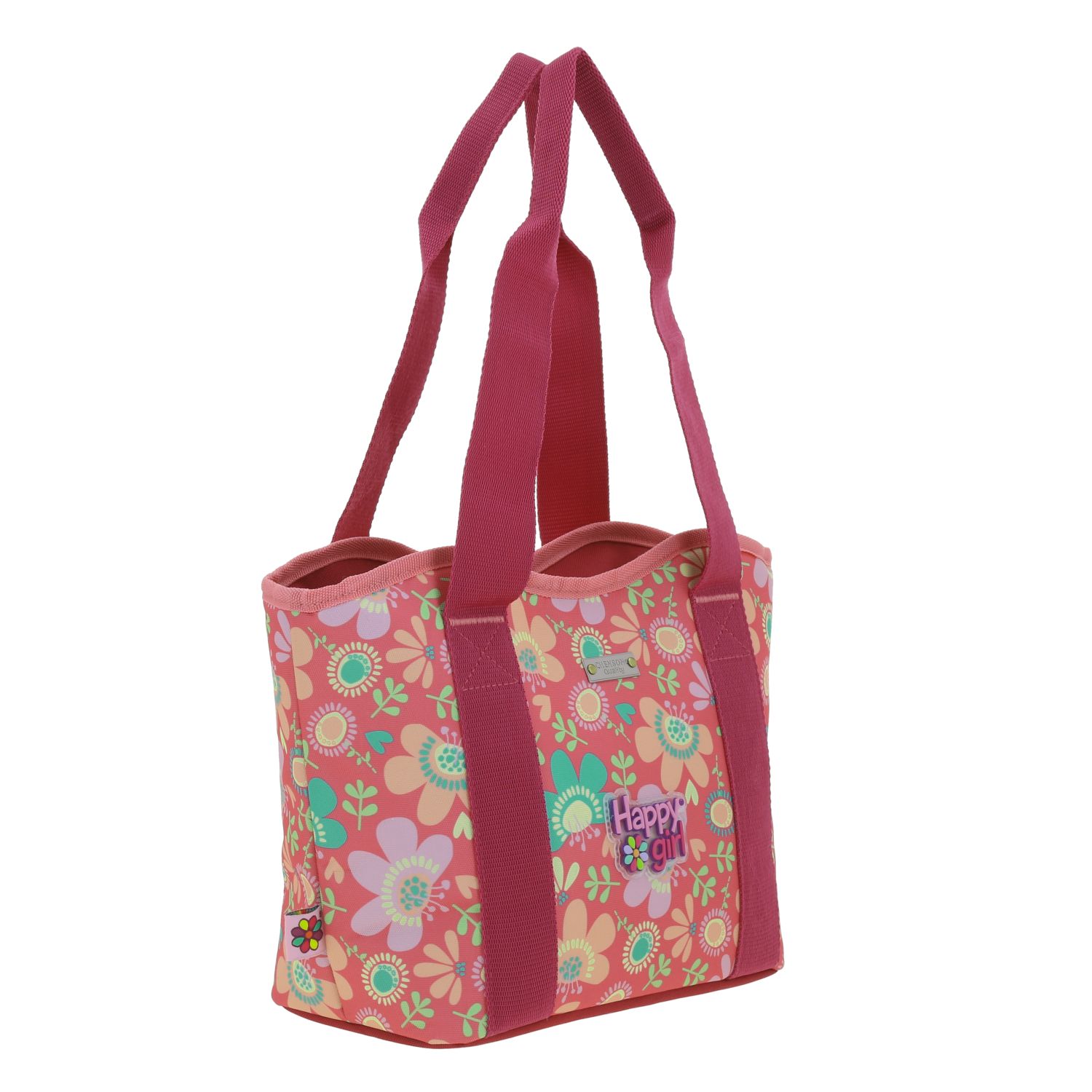 Lonchera escolar Happy Girl by Chenson rosa térmica para niña 3