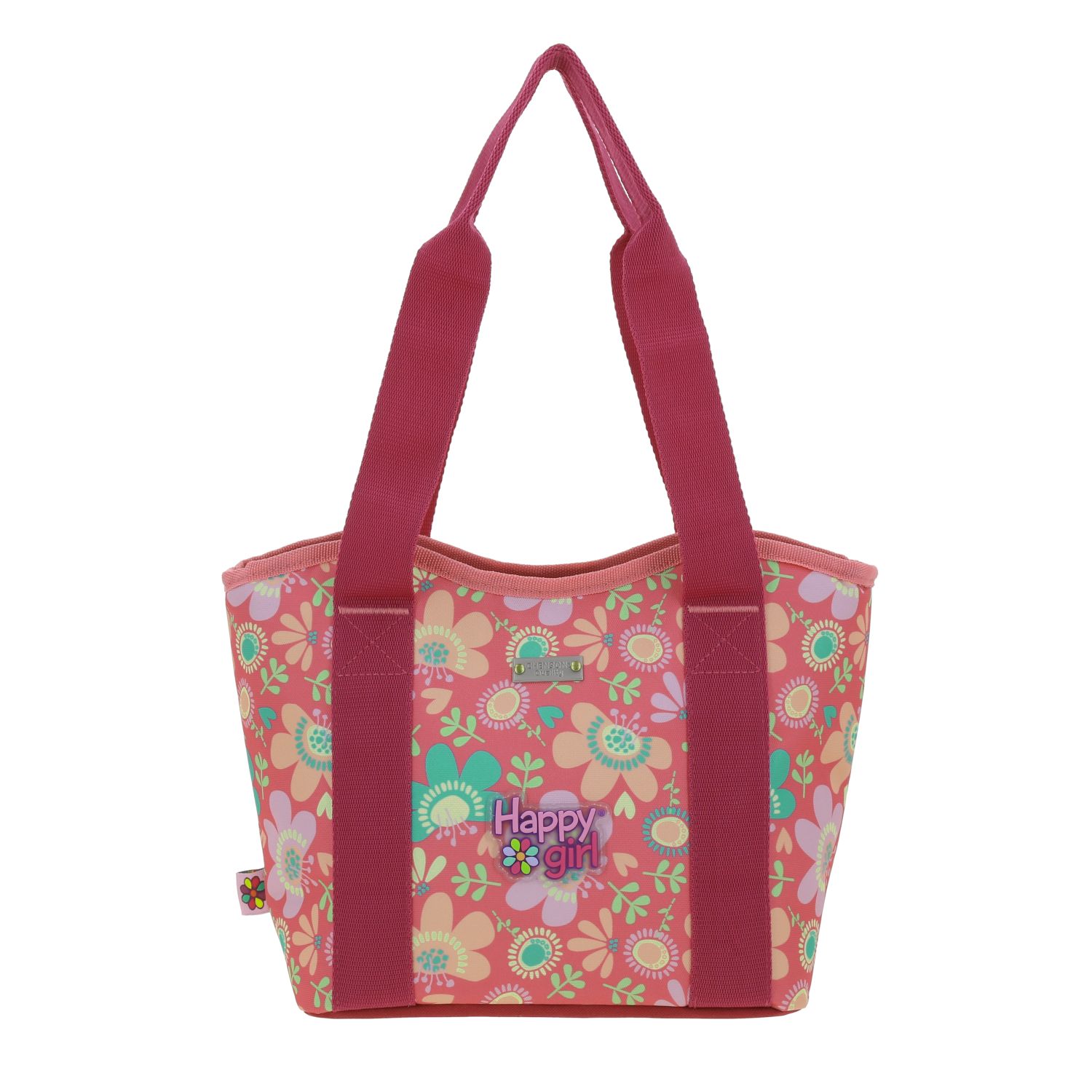 Lonchera escolar Happy Girl by Chenson rosa térmica para niña 4