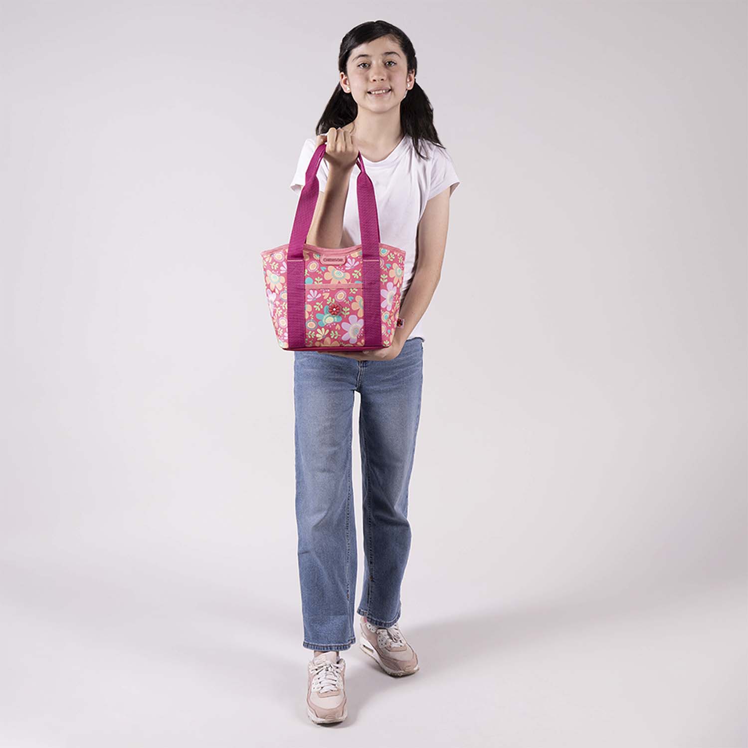 Lonchera escolar Happy Girl by Chenson rosa térmica para niña - vista 2