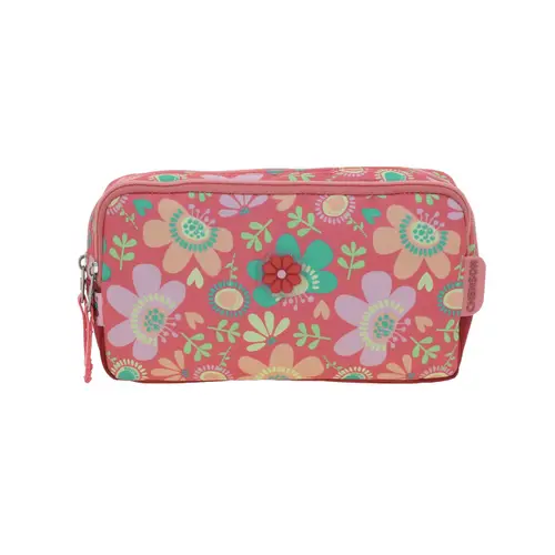 Lapicera escolar para niña Happy Girl by Chenson color rosa con doble compartimento