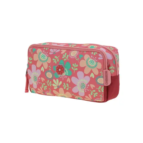 Lapicera escolar para niña Happy Girl by Chenson color rosa con doble compartimento - Modelo HG66142 2