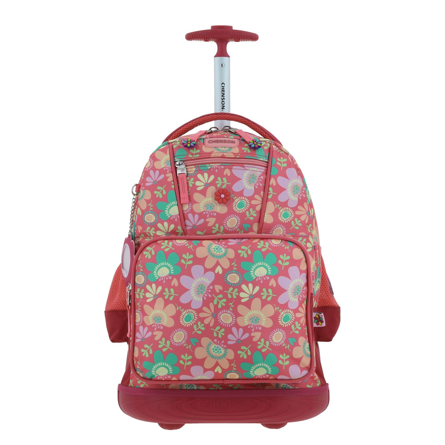 Mochila con Ruedas Happy Girl Rosa para Niña - Divertida y Duradera