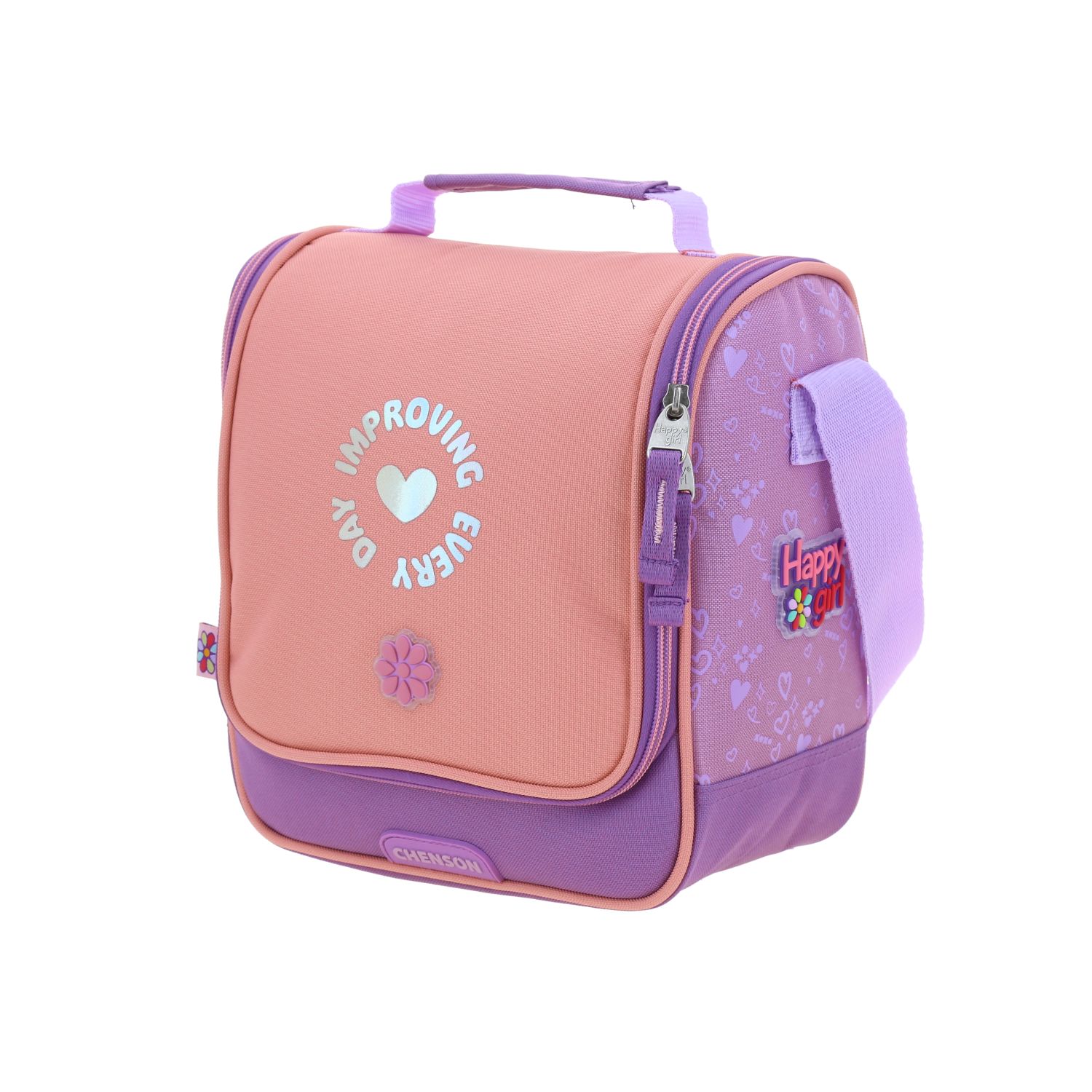 Lonchera escolar térmica Happy Girl Uva - Ideal para secundaria 2