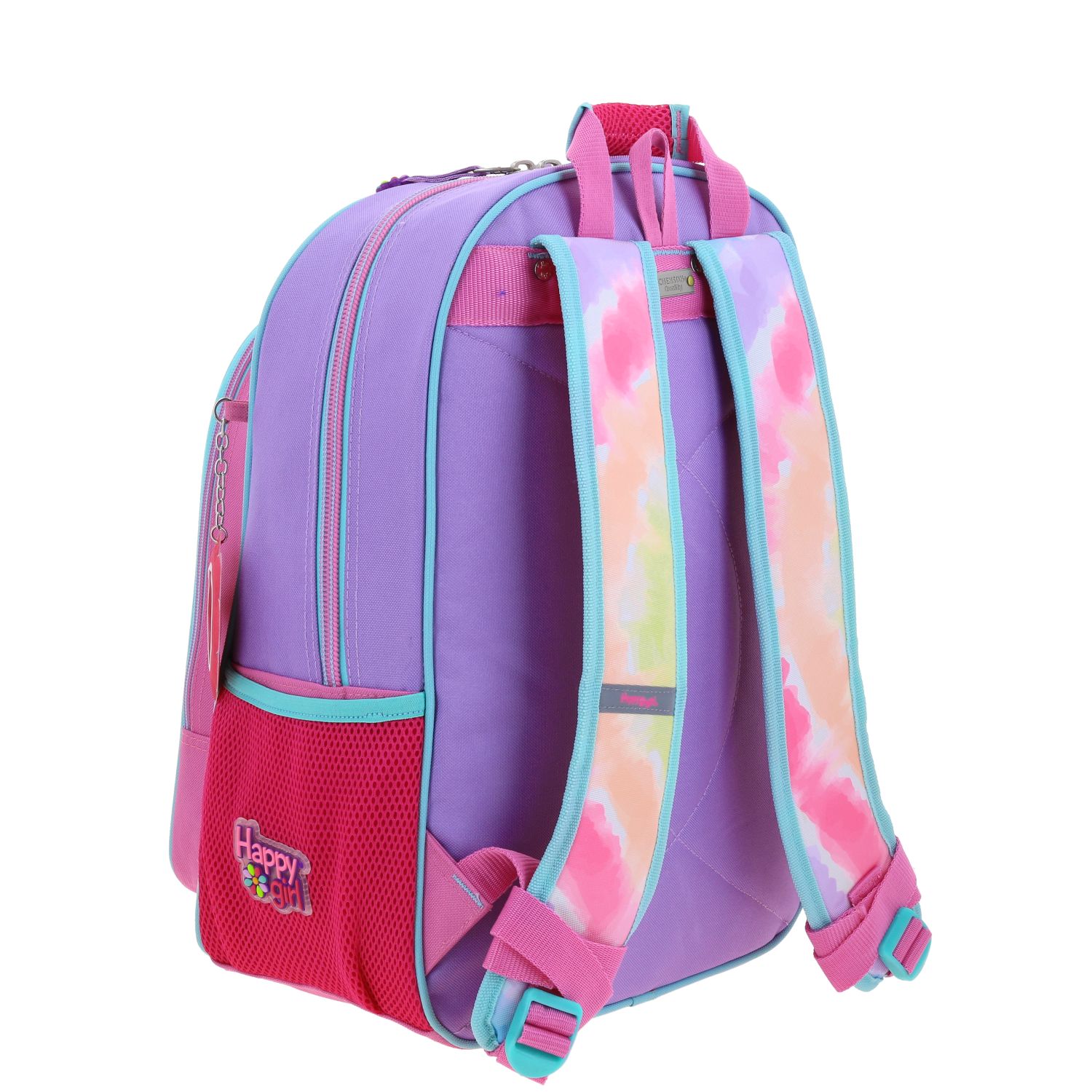 Mochila escolar para niña Happy Girl by Chenson rosa con amplia capacidad 3