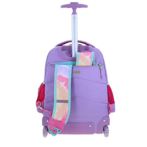 Mochila con Ruedas Happy Girl Rosa para Niña - Divertida y Segura - vista 2