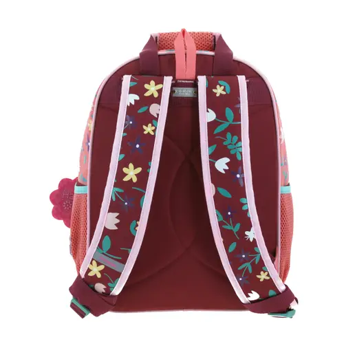 Mochila escolar para niña Happy Girl Rosa con compartimentos amplios 4