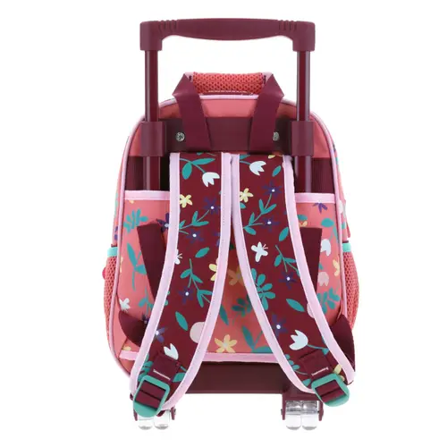 Mochila con Ruedas Happy Girl Rosa para Niña - Diversión y Durabilidad - vista 2