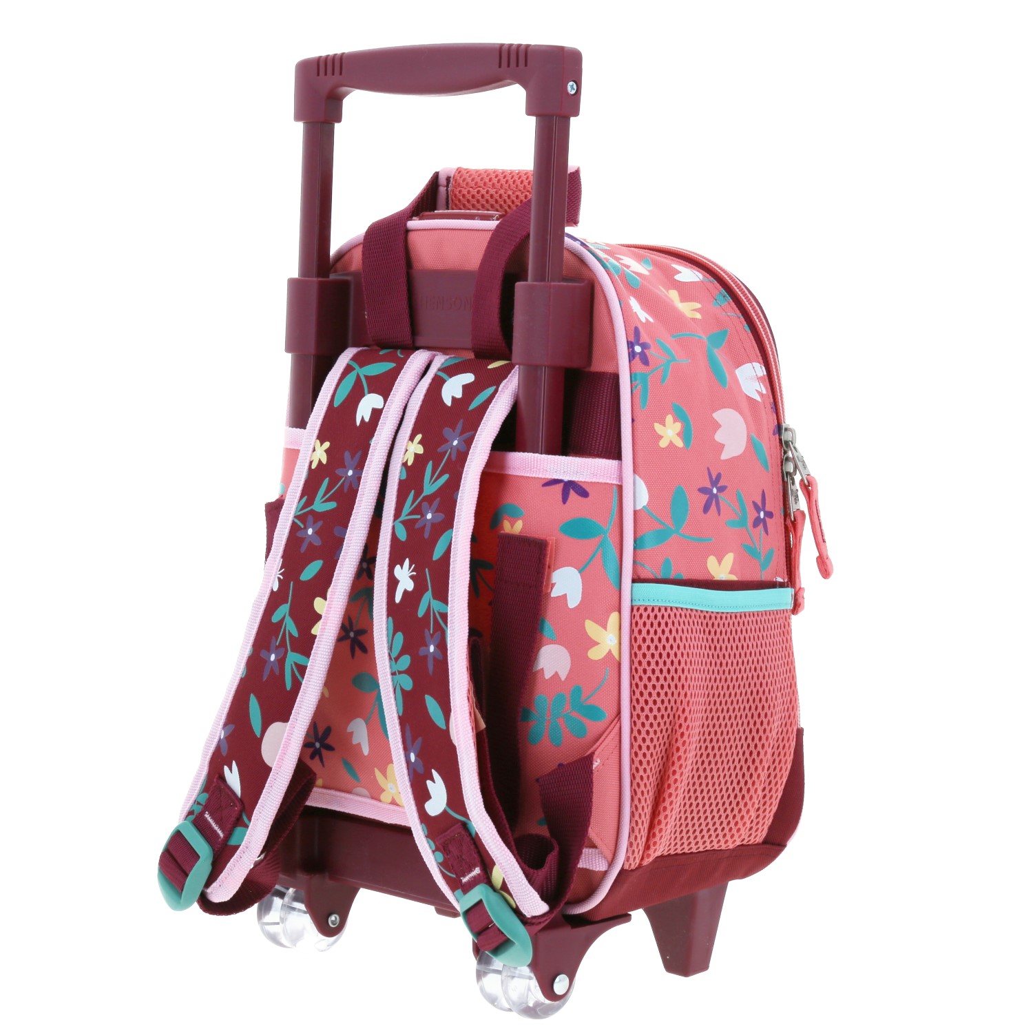 Mochila con Ruedas Happy Girl Rosa para Niña - Diversión y Durabilidad 5