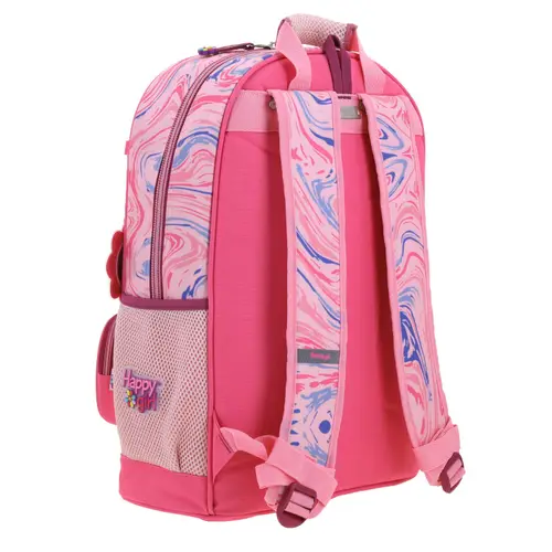 Mochila escolar para niña Happy Girl by Chenson Rosa con compartimento amplio 3
