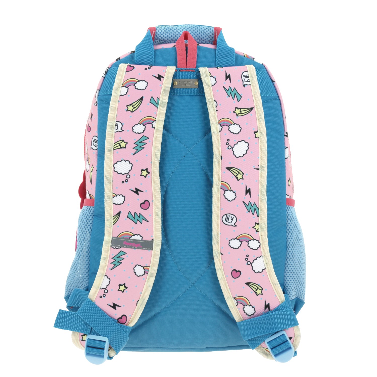 Mochila Escolar Happy Girl Rosa con Porta Tablet 10" | Chenson 4