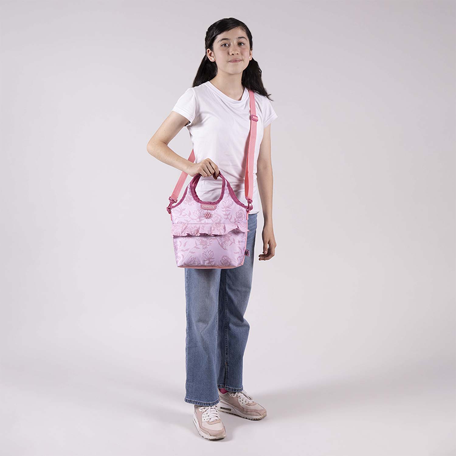 Lonchera Escolar Térmica Happy Girl Rosa para Niña - Diversión y Durabilidad - vista 2