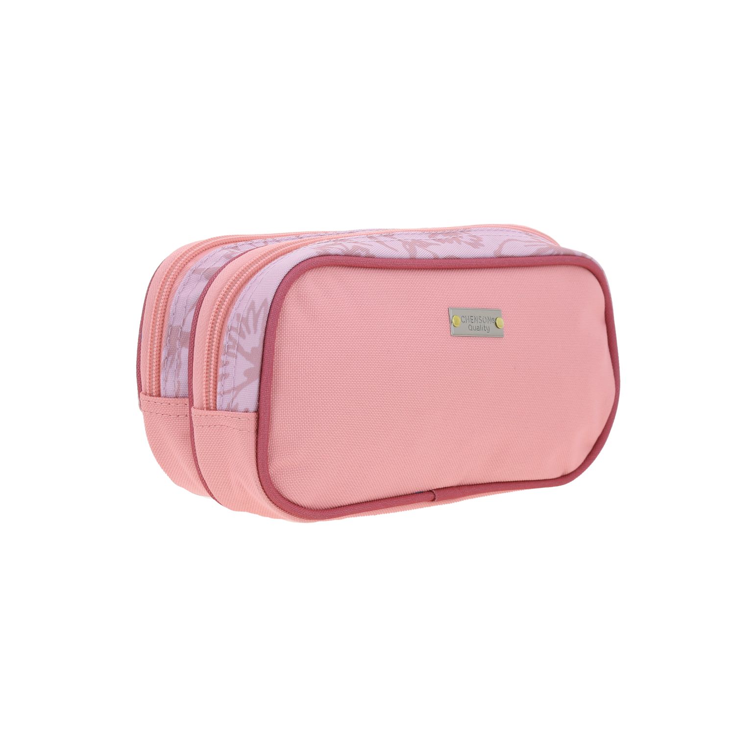 Lapicera escolar Happy Girl by Chenson rosa con doble compartimento 3