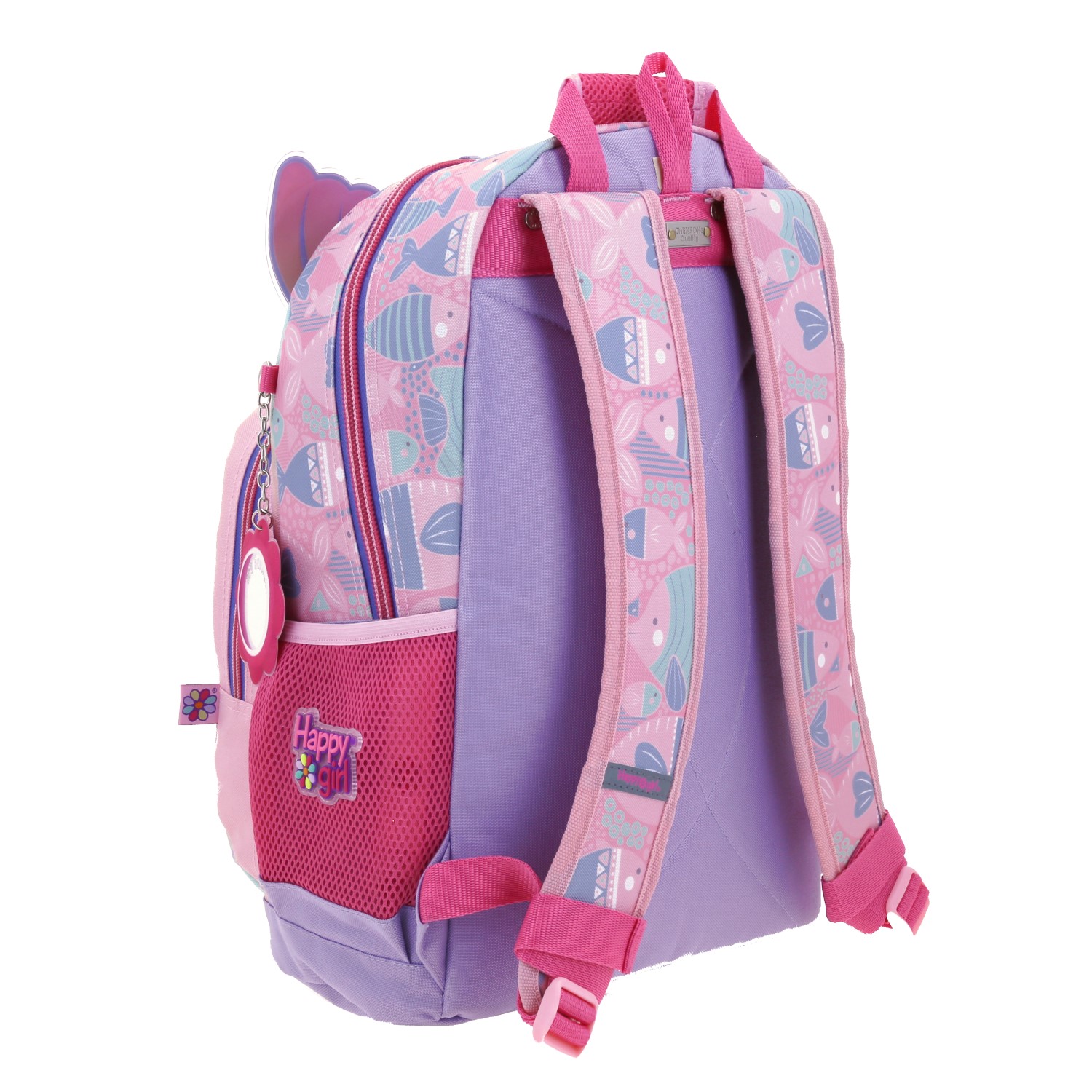 Mochila escolar para niña Happy Girl by Chenson Iridiscente - Diversión y Durabilidad 3