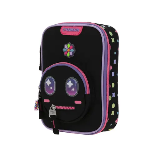Kit Escolar Happy Girl by Chenson (Mochila + Lapicera) Negro Infantil - Modelo HG66426 5