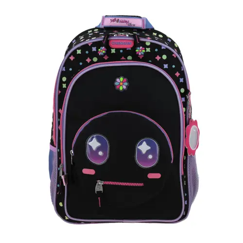Kit Escolar Happy Girl by Chenson Mochila + Lonchera Negro Infantil - Modelo HG66426 1