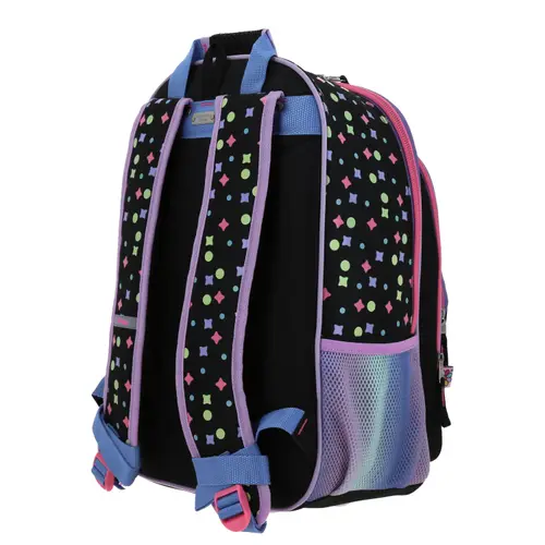 Mochila escolar para niña Happy Girl by Chenson color negro - Duradera y divertida 5