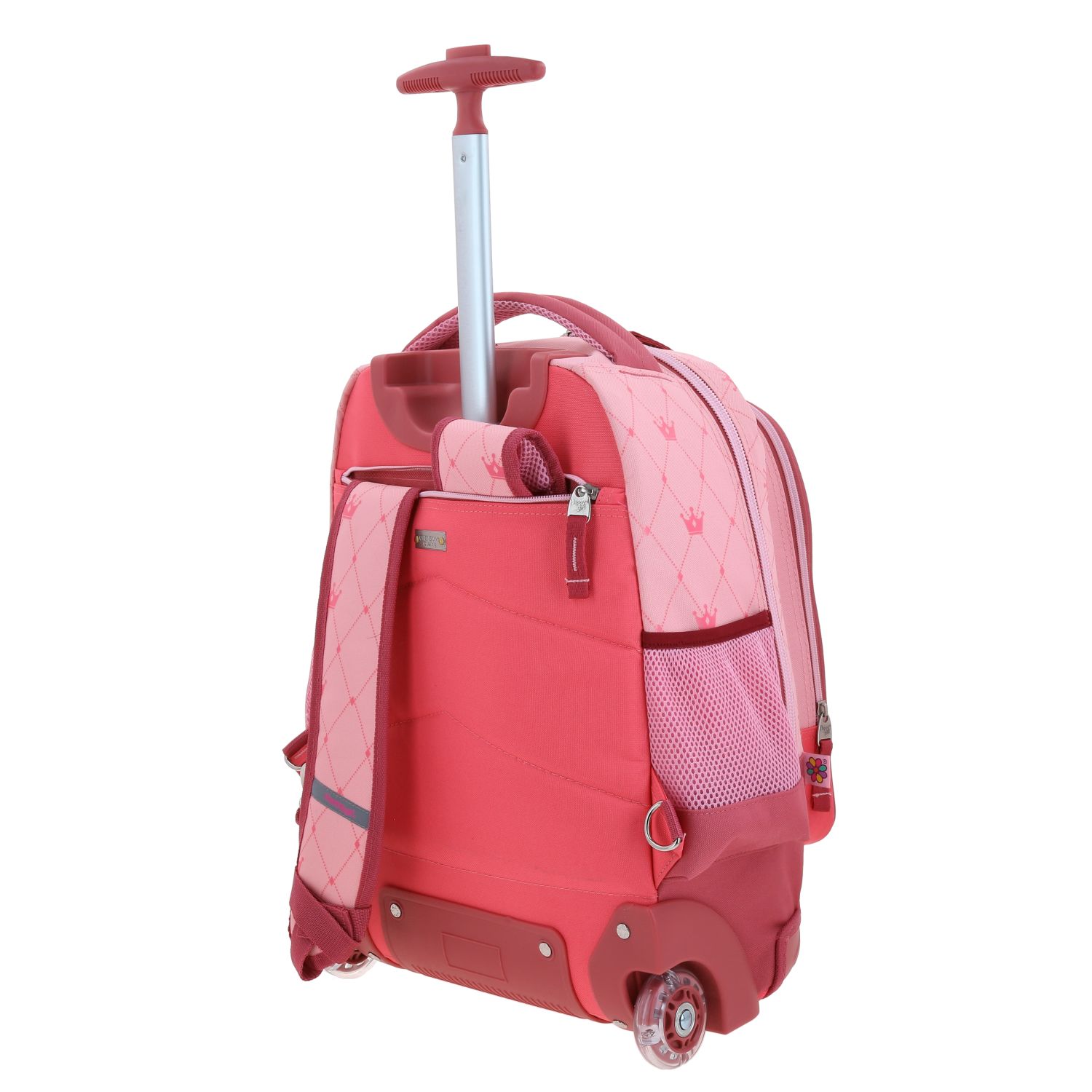 Mochila con Ruedas Happy Girl Rosa para Niña - Diversión y Durabilidad 5