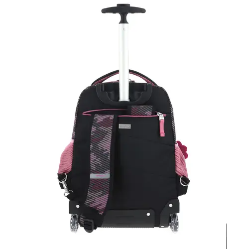 Mochila con Ruedas Happy Girl Negra para Niña - Diversión y Durabilidad - vista 2