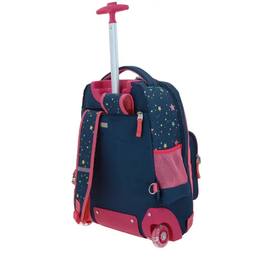 Mochila con Ruedas Happy Girl Azul para Niña - Modelo HG66502 5