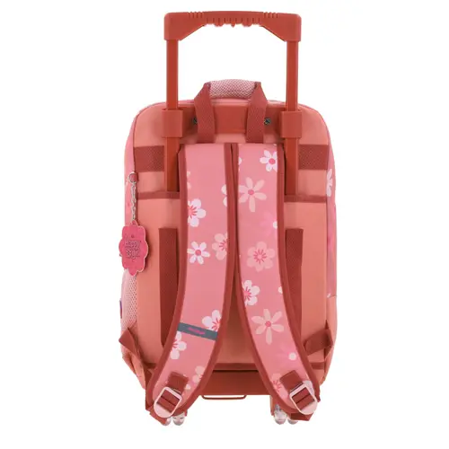 Mochila con Ruedas Happy Girl Rosa para Niña - Divertida y Segura - vista 2