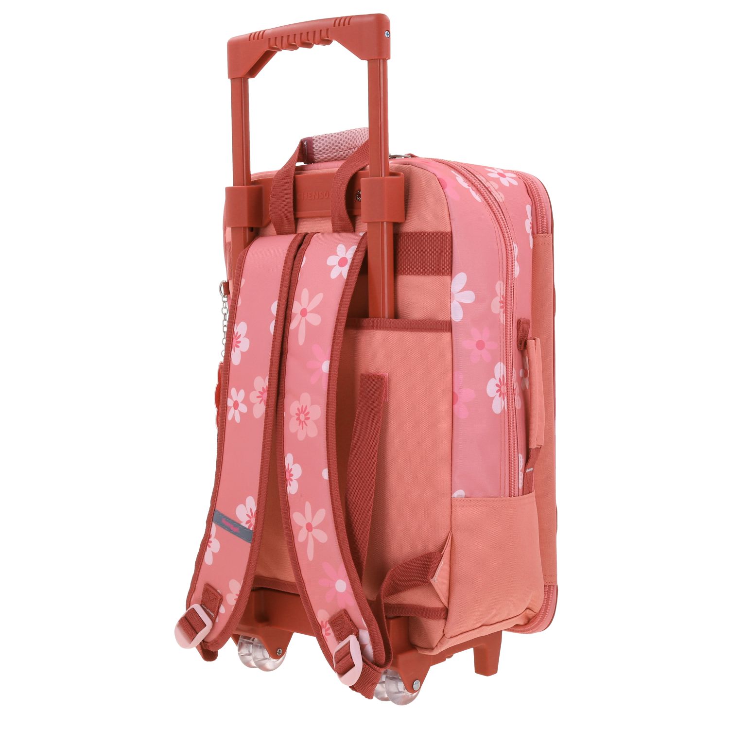 Mochila con Ruedas Happy Girl Rosa para Niña - Divertida y Segura 5