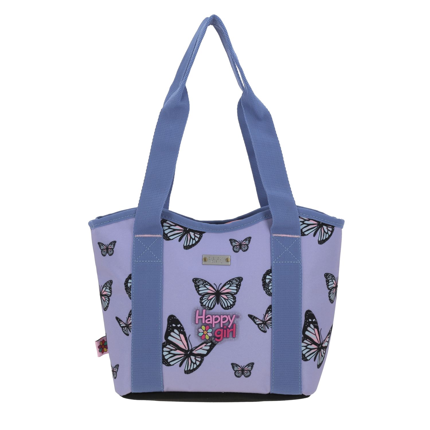 Lonchera escolar Happy Girl violeta térmica para niña - Durabilidad y diversión 4