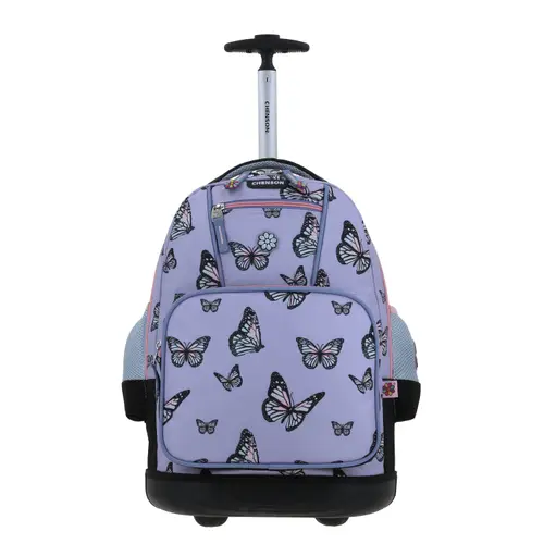 Mochila con Ruedas Happy Girl Violeta para Niña - Diversión y Durabilidad
