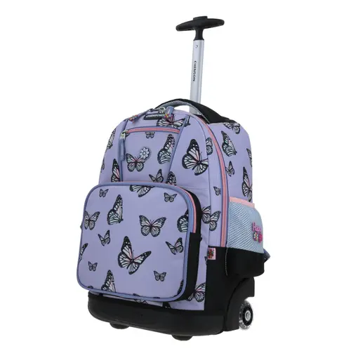 Mochila con Ruedas Happy Girl Violeta para Niña - Diversión y Durabilidad - vista 2