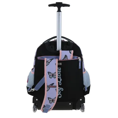 Mochila con Ruedas Happy Girl Violeta para Niña - Diversión y Durabilidad - vista 2