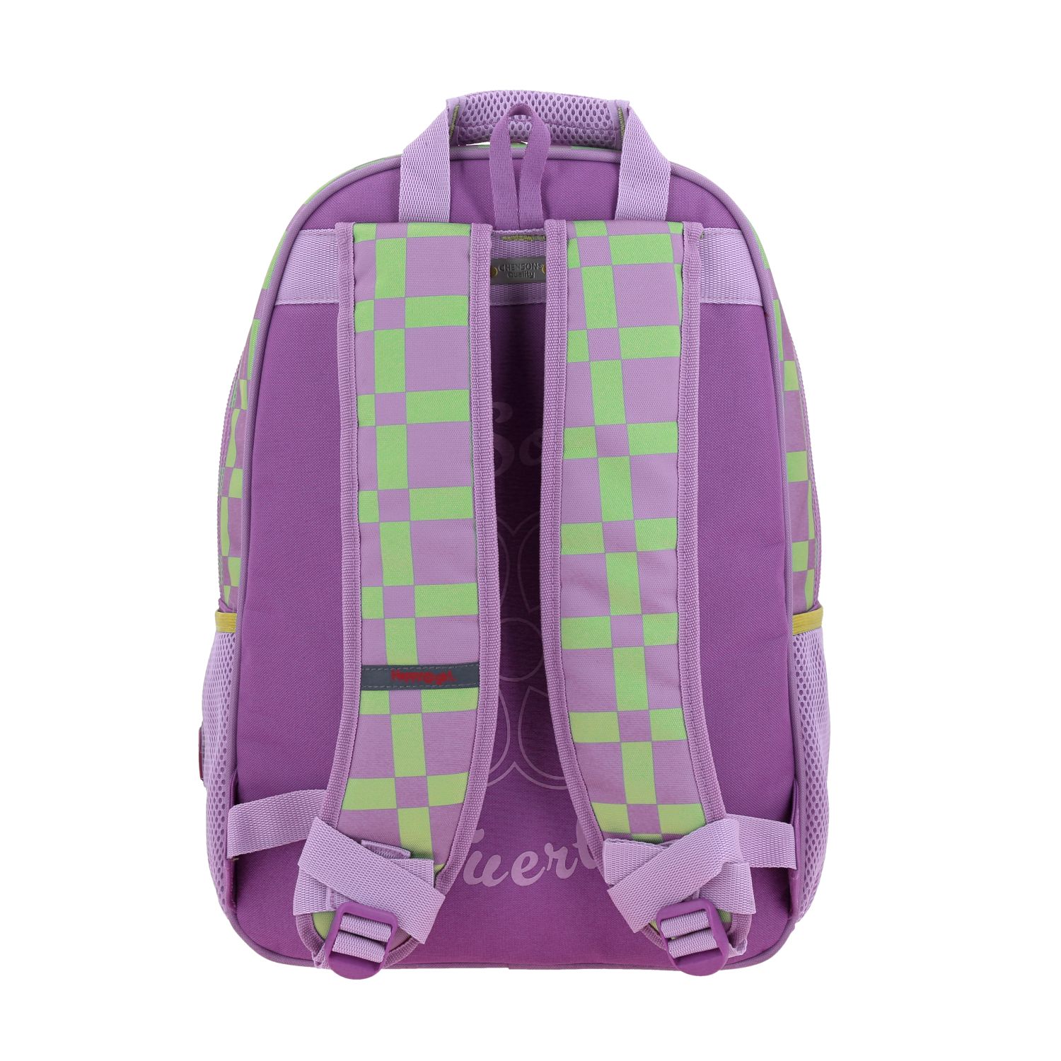 Mochila escolar para niña Happy Girl uva con compartimentos seguros 4