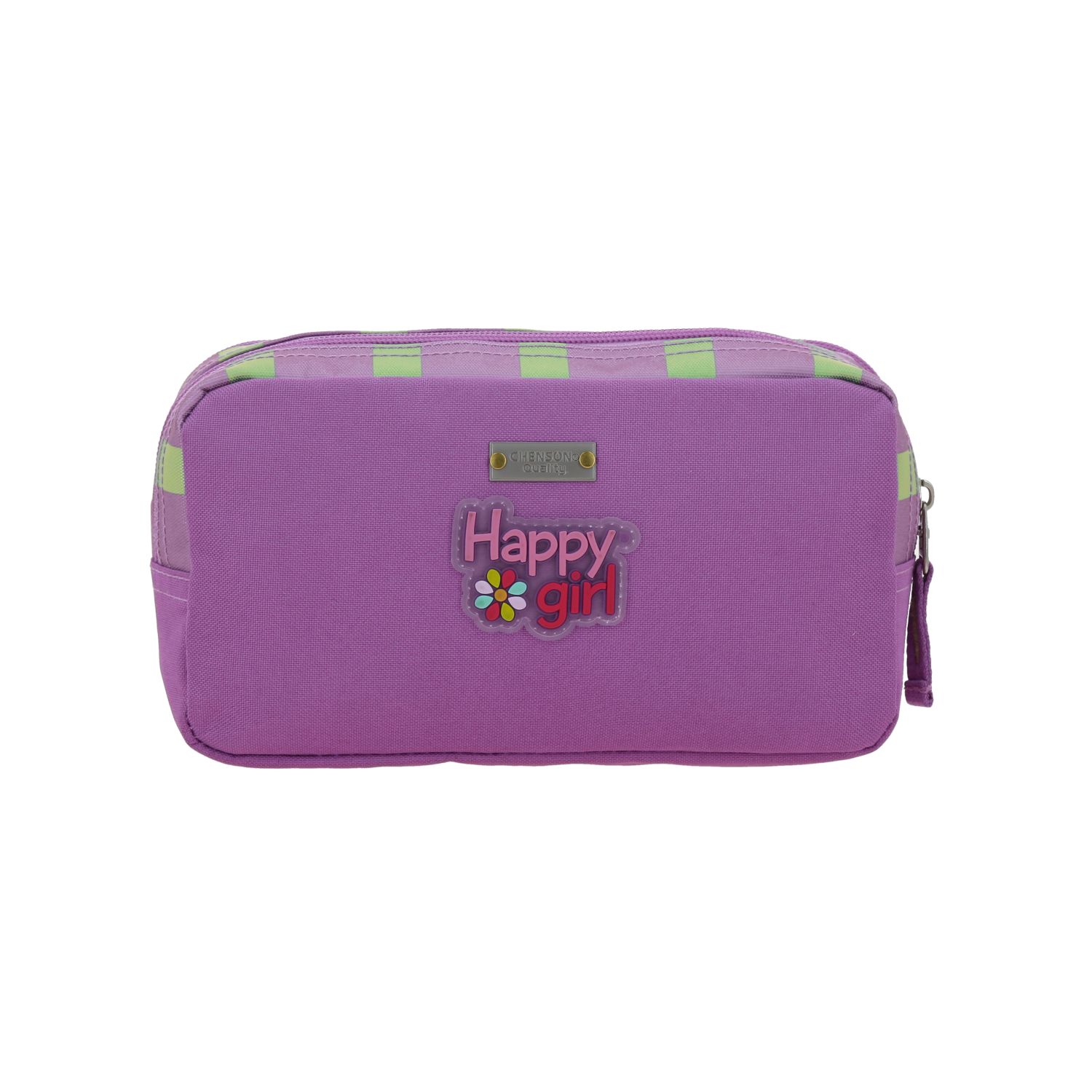 Lapicera escolar para niña Happy Girl uva con doble compartimento 4